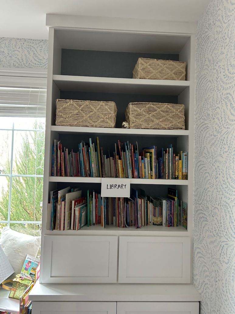 bookshelf before